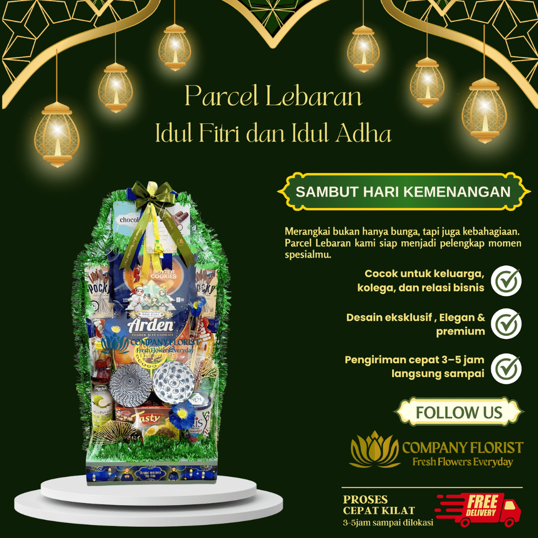Parcel Snack Lebaran Custom Nama & Kartu Ucapan – Company Florist